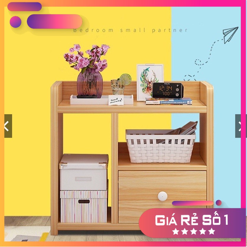 Kệ gỗ & kệ sách chống thấm nhỏ để đầu giường, đựng đồ ,trang trí
