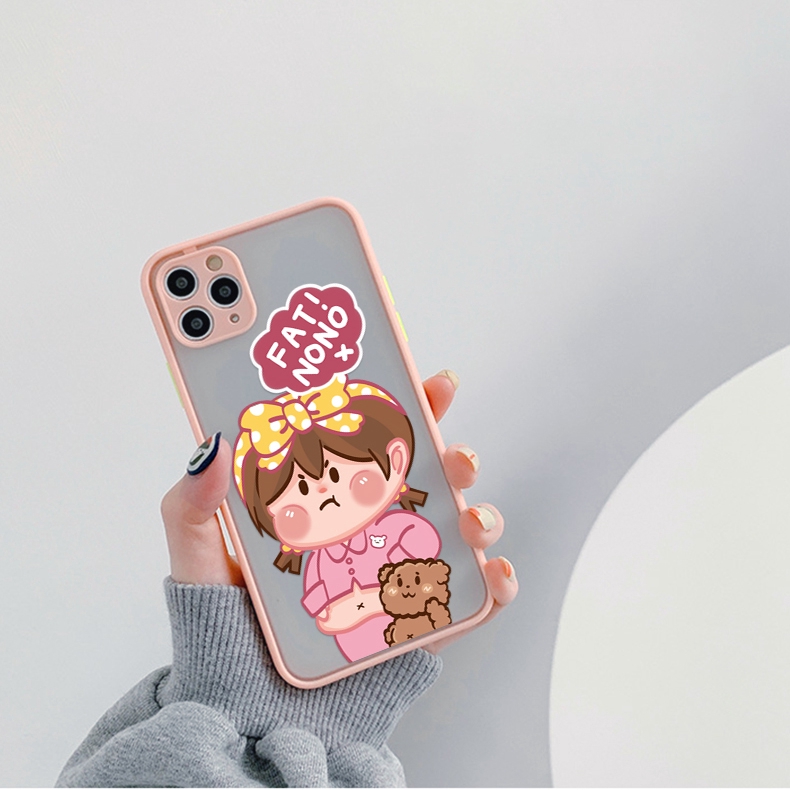 Ốp lưng iphone nhám Fat or no 5/5s/6/6plus/6s/6splus/7/7plus/8/8plus/x/xr/xs/11/12/pro/max/plus/promax - Awifi U6-4 | BigBuy360 - bigbuy360.vn