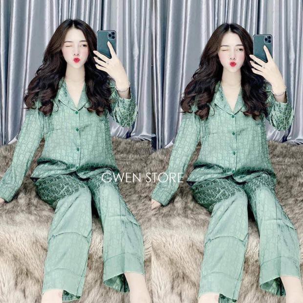 ĐỒ BỘ PIJAMA LỤA GẤM CAO CẤP NỮ | BigBuy360 - bigbuy360.vn