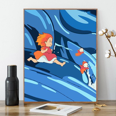 [Order]Tranh sơn dầu số hóa tự tô hình Anime Cô bé người cá Ponyo  - HÀNG ĐẶT TRƯỚC | BigBuy360 - bigbuy360.vn