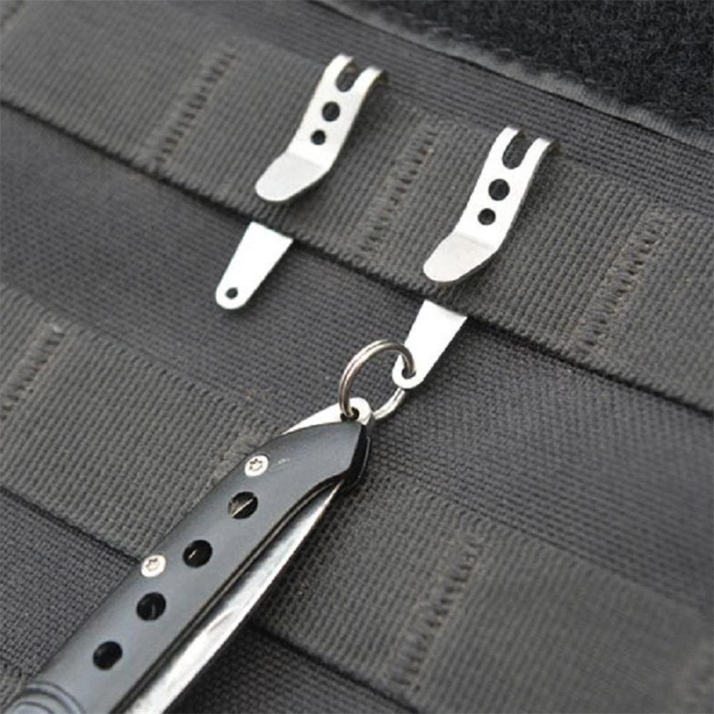 Khóa Kẹp Mini Bằng Thép Không Gỉ Treo Thắt Lưng