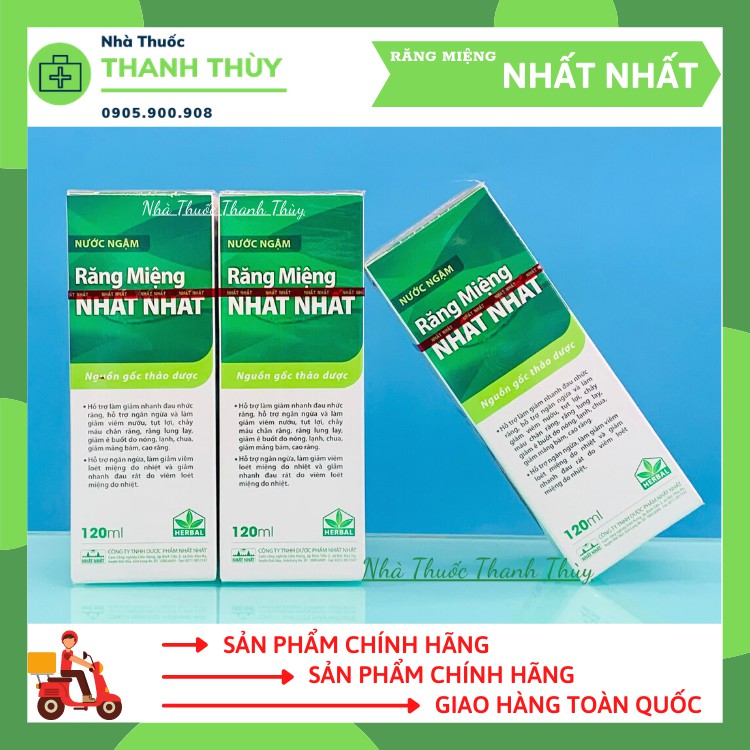 RĂNG MIỆNG NHẤT NHẤT [Chai 120ml] Bảo Vệ Sức Khỏe Răng Miệng Toàn Diện, Làm Sạch Răng Miệng, Khử Mùi Hôi