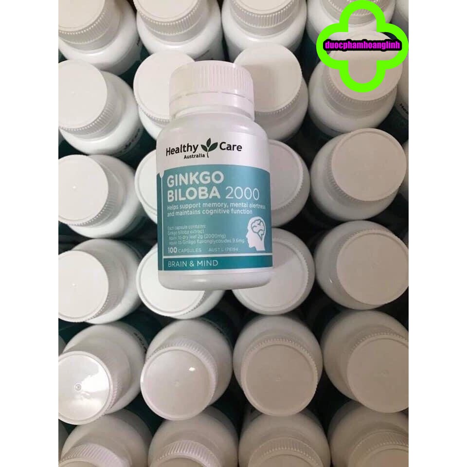Viên Uống Ginko Biloba 2000mg Healthy Care 100 viên | Thế Giới Skin Care