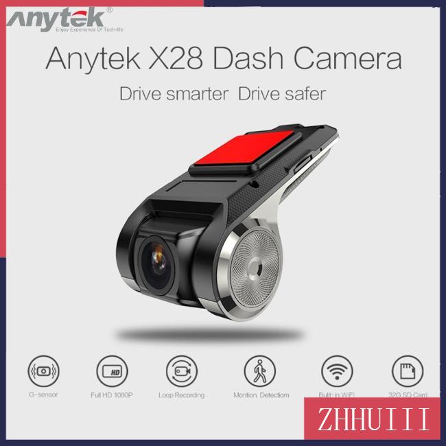 Camera Hành Trình Cho Xe Hơi Anytek X28 DVR Có Kết Nối WiFi Cảm Ứng G FHD 1080P | BigBuy360 - bigbuy360.vn