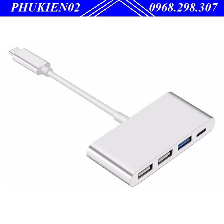 Cáp chuyển đổi USB Type-C to 1 cổng USB 3.0, 2 cổng USB 2.0