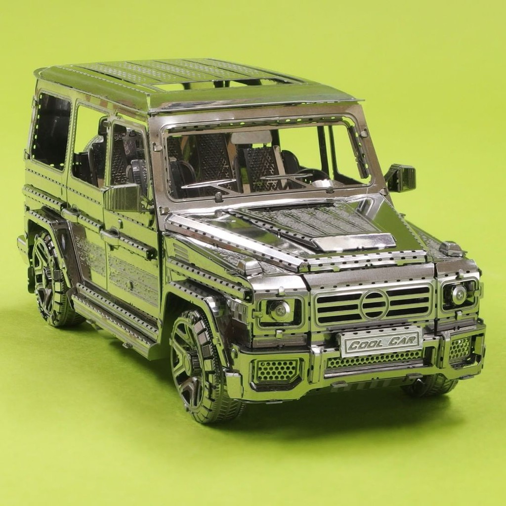 Mô Hình Lắp Ghép 3D Kim Loại Tự Ráp Dòng Xe SUV Siêu Sang Mercedes Benz G-Class G500 - Chưa Lắp