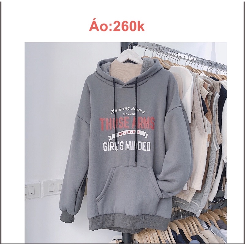 Áo nỉ bông chữ ( ảnh thật, có sẵn)