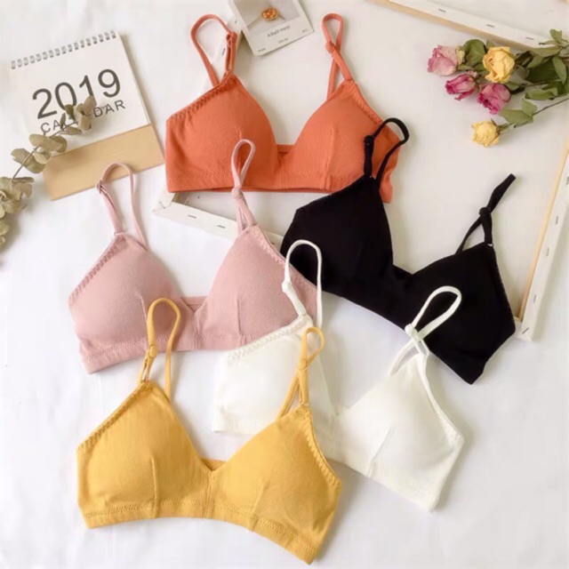 Áo bra (áo lót cho teen) thun gân kiểu dáng cơ bản A901