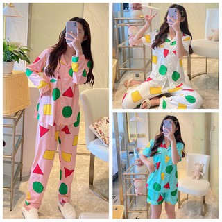 Đồ ngủ pijama tay dài hình shin cậu bé bút chì xinh xắn
