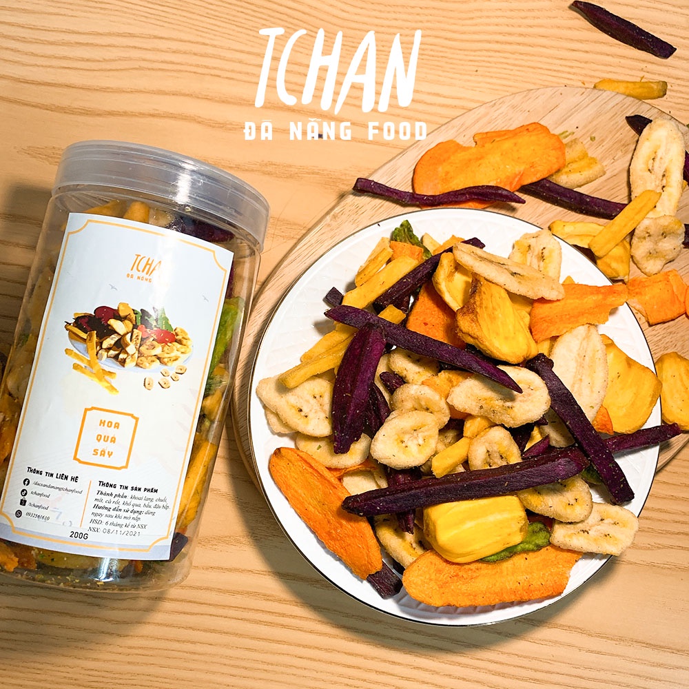 Trái Cây Hoa Quả Sấy Khô Thập Cẩm Loại Ngon Đủ Vị Tchan Food Đặc Sản Đà Nẵng