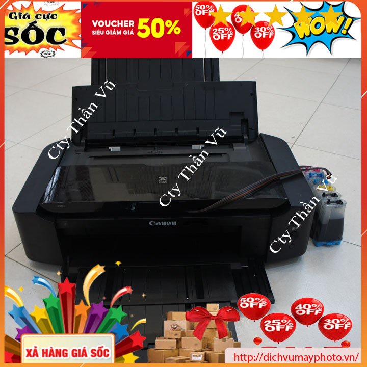 Máy in màu khổ A3 canon IP 8730 8770 đã qua sử dụng máy in dùng 6 màu mực  dẫn mực ngoài giá rẻ bền đẹp bảo hành INECO