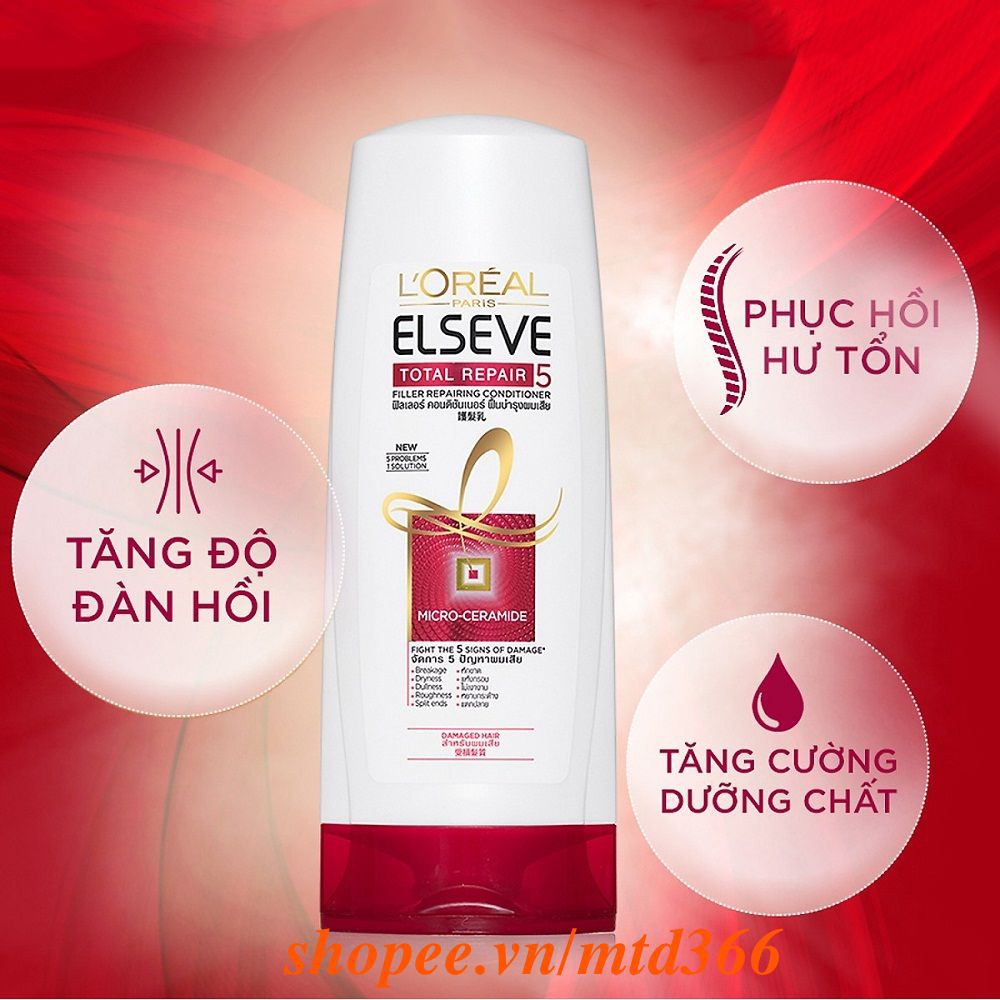 Dầu Xả Tóc Loreal 325Ml Elseve Total Repair 5 Conditioner Phục Hồi Tóc Chính Hãng.