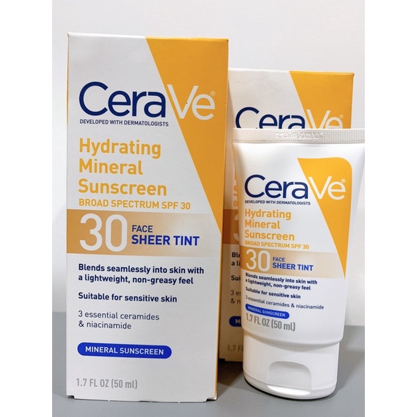 Kem Chống Nắng CeraVe Hydrating Sunscreen Broad Spectrum SPF50 Face_Mineral