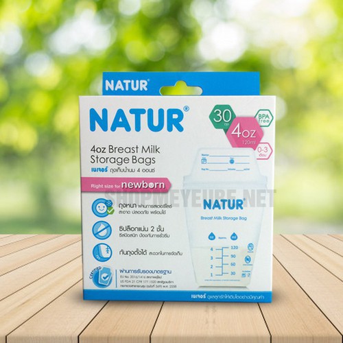 [Hộp 30 Túi Trữ Sữa Natur 120ml-150ml Thái Lan ], Túi Trữ Sữa, Túi Trữ Sữa 150ml