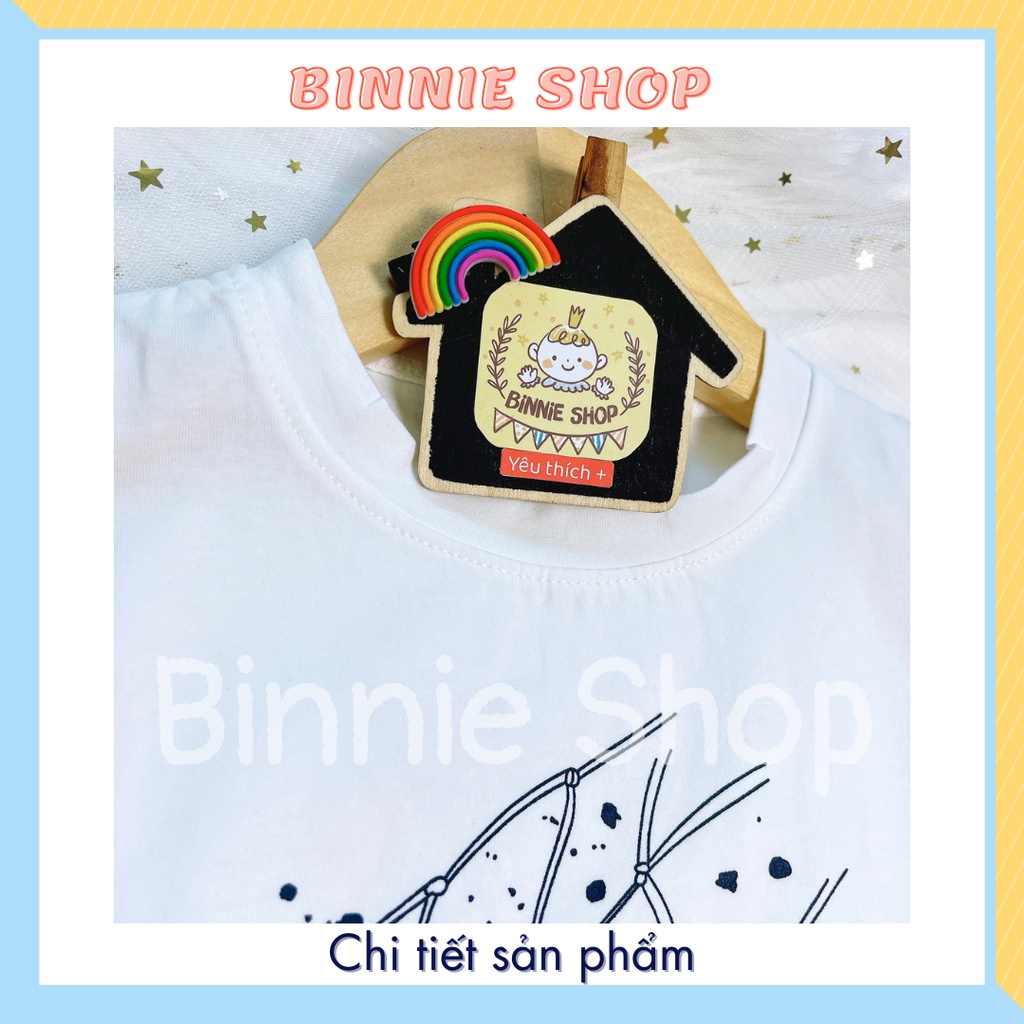 Áo thun tay ngắn bé trai BINNIE SHOP Áo phông cotton cộc tay quảng châu cho bé từ 7-17kg (0-4 tuổi)  AT1