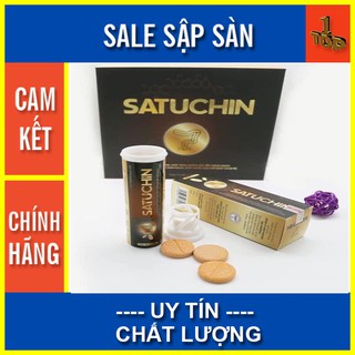 Viên sủi SATUCHIN - hỗ trợ hạn chế nguy cơ bị trĩ, tăng sức bền thành mạch – Hộp 3 tuýp - Top1pharmacy