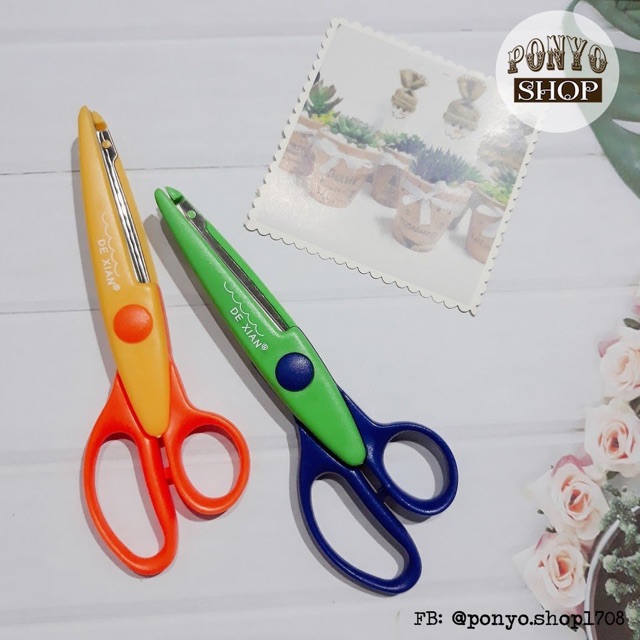 Kéo cắt răng cưa , tạo  hình vải  siêu  sắc 17 cm DEXIAN-K34