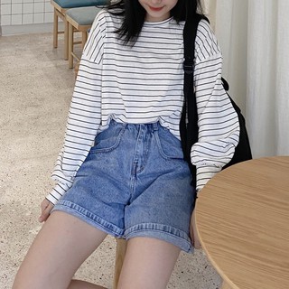 ÁO THUN COTTON SỌC ULZZANG (ảnh thật/sẵn)