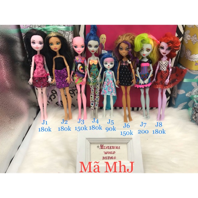 Búp bê MH chính hãng, full đồ. Búp bê monster high. Mã MhJ