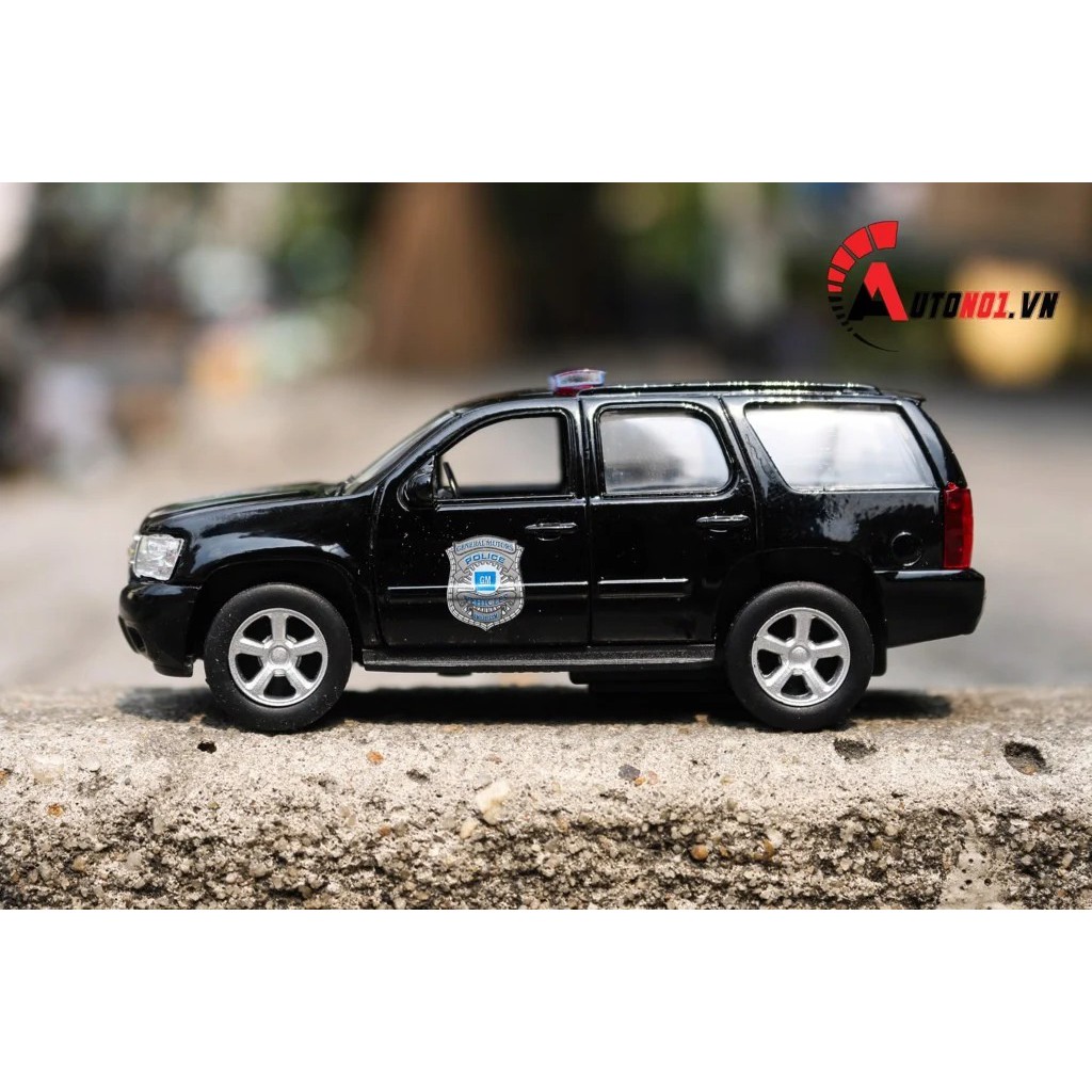 MÔ HÌNH XE CHEVY CHEVROLET TAHOE POLICE 2008 1:36 WELLY 4742