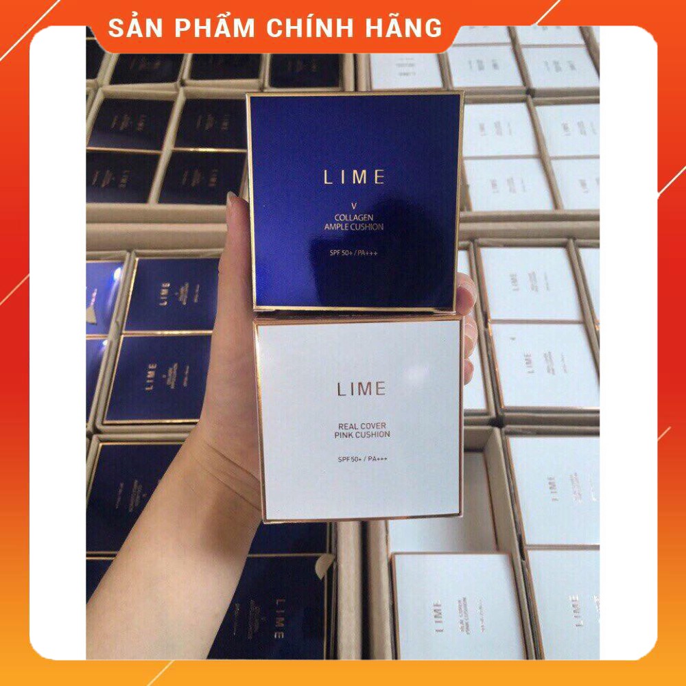 Phấn Nước Dưỡng Da Trắng Mịn - LIME V Collagen Ample Cushion SPF 50+/ PA +++ | BigBuy360 - bigbuy360.vn