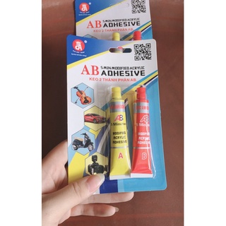 Keo dán sắt 2 thành phần AB Đức Anh 20g/ 80g set