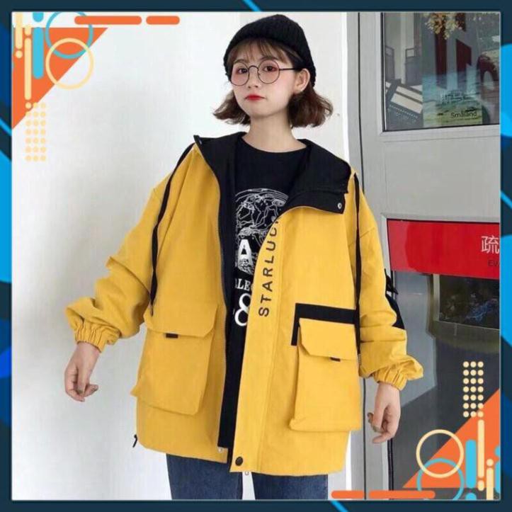 [Form bao Sang] Áo Khoác Kaki  Star Lucky Siêu Chất Thời Trang Tặng Nón Vành Bông Cúc Siêu Đẹp AG | BigBuy360 - bigbuy360.vn