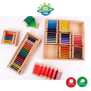 Bộ 3 bảng màu montessori giáo cụ montessori IQ VIỆT