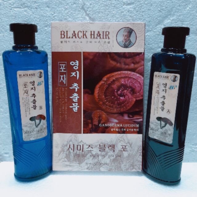 Thuốc nhuộm tóc phủ bạc thảo dược nấm linh chi không bám da đầu loại 500 ml