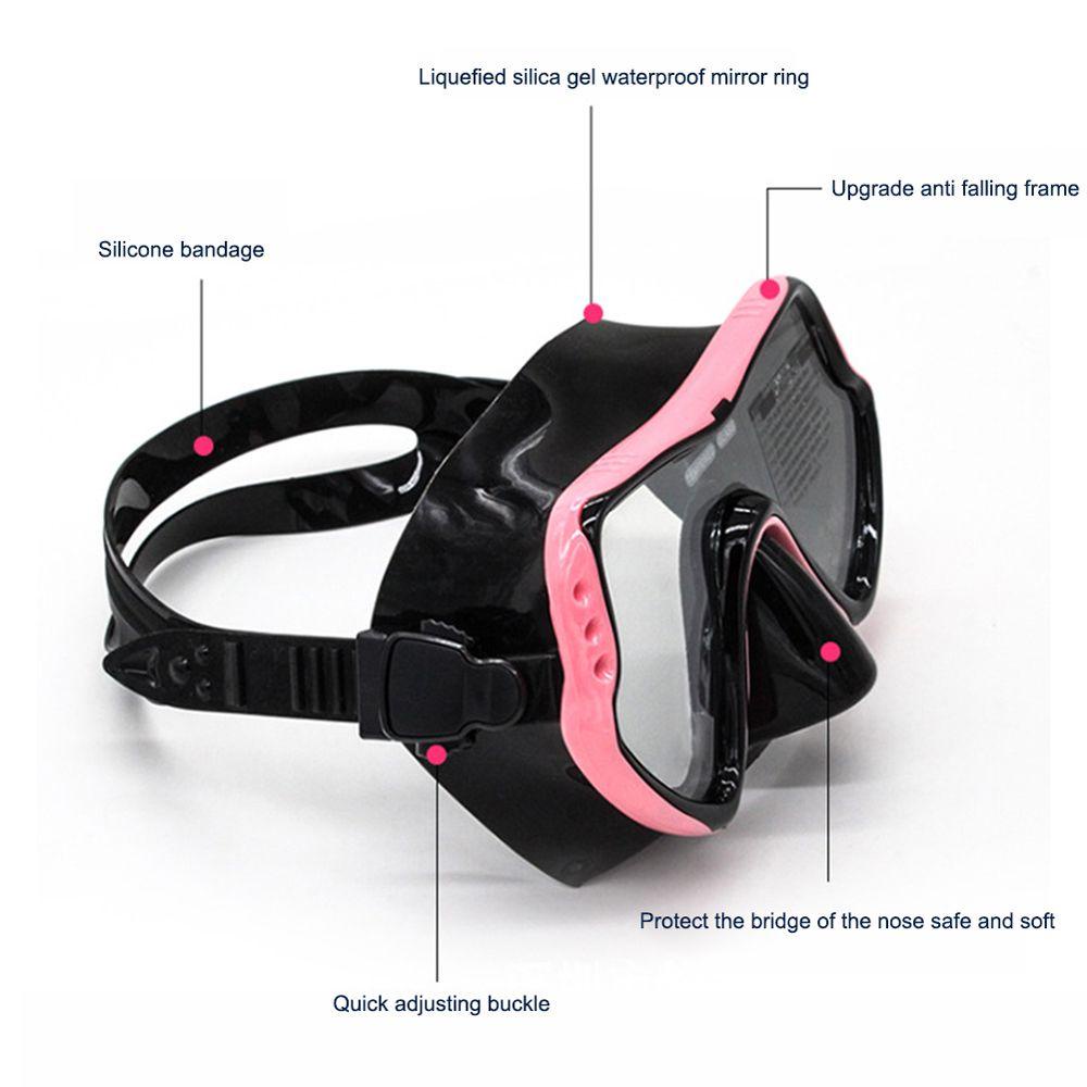 Bộ Mặt Nạ Lặn Chuyên Nghiệp Unisex Chống Sương Mù Kèm Ống Thở