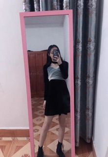 Đầm dự tiệc thắt eo (order taobao)