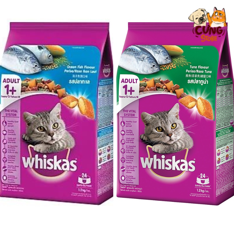[Chính hãng] Thức ăn mèo Whiskas dành cho mèo mọi lứa tuổi.