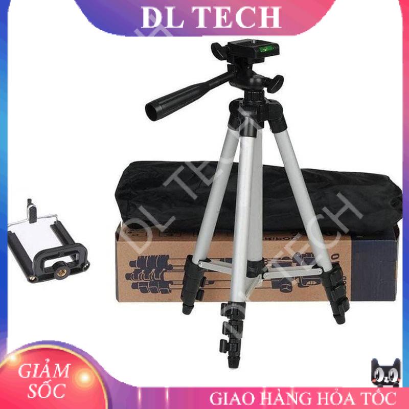 Chân máy ảnh Tripod 3110 tặng Giá kẹp điện thoại, Remote bluetooth và Túi đựng DL TECH