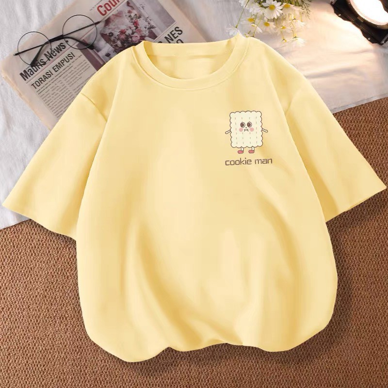 [FREE SIZE] Áo Thun Unisex Tay Lỡ Form Rộng Kiểu Dáng Basic Cho Cả Nam Và Nữ | BigBuy360 - bigbuy360.vn