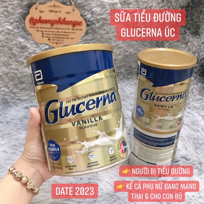 Sữa Glucerna Úc dành cho người tiểu đường 850 Gram [DATE T6/2023]