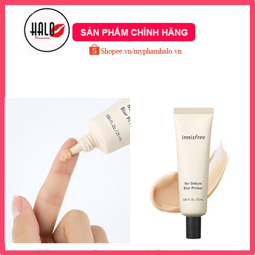 Kem Lót ❤️FREESHIP❤️Kem Lót  Kiềm Dầu, Làm Mờ Lỗ Chân Lông Innisfree No Sebum Blur Primer