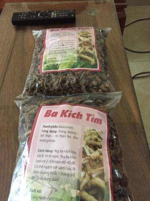 Ba kích tím khô đã rút lõi 1kg hàng Quảng Ninh tự làm.