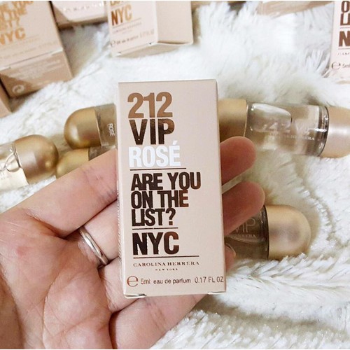 [ mini ] Nước hoa Nữ 212 Vip rose are you on the list NYC EDP (5ml) Authentic