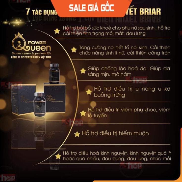 [Chính Hãng] VIÊN UỐNG NỞ NGỰC - MÔNG CĂNG - CHỐNG KHÔ HẠN SAU SINH - BRIAR - TĂNG HAM MUỐN, Briar Điều Hòa Nội Tiết Nữ | BigBuy360 - bigbuy360.vn