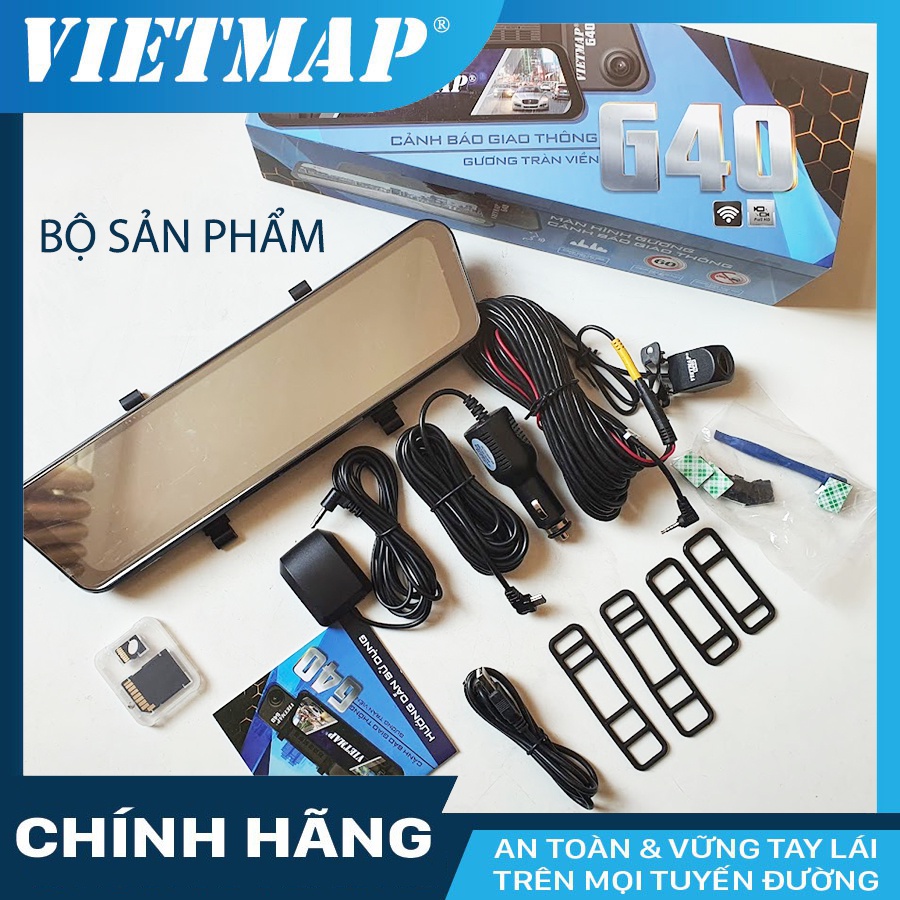 Camera hành trình VIETMAP G40 cho xe ô tô GPS Wifi Cảnh báo tốc độ | BigBuy360 - bigbuy360.vn