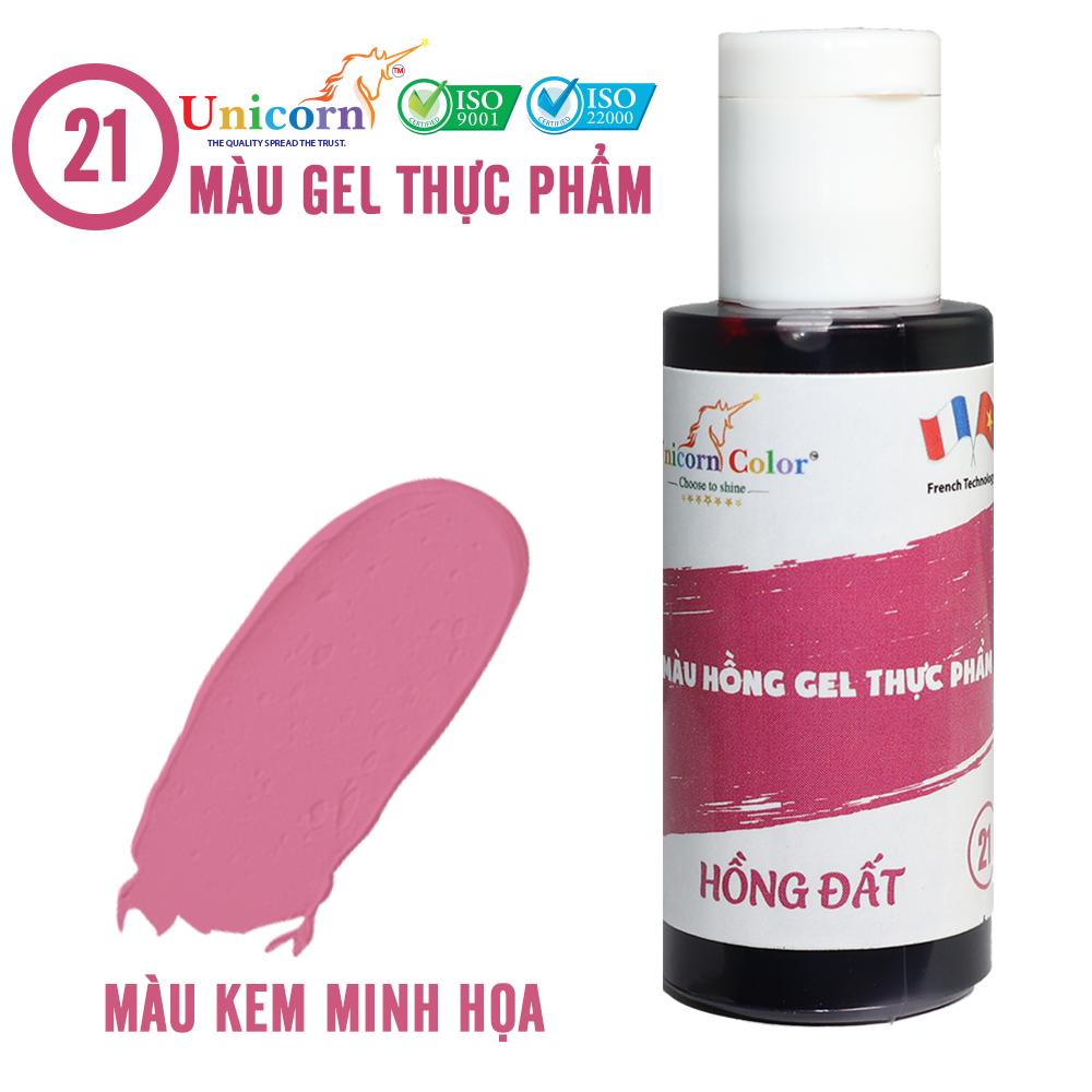 MÀU GEL THỰC PHẨM TÔNG HỒNG-UNICORN