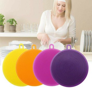 Miếng rửa chén bát bằng silicon tiện dụng giẻ rửa bát đồ chiên mỡ.