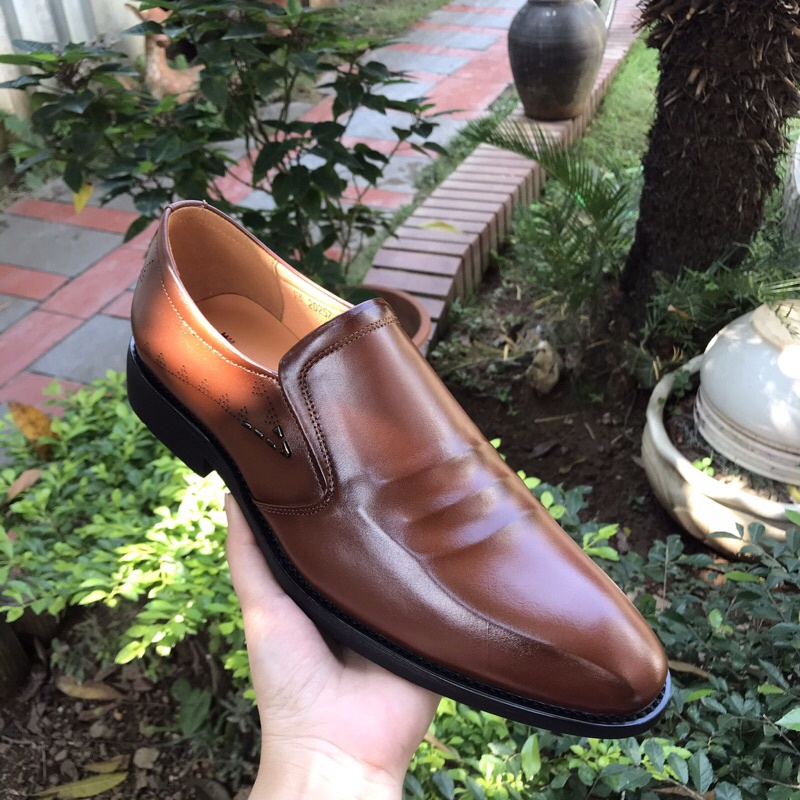 Giày Da Nam Công Sở Cao Cấp Da Thật Bảo Hành 12 Tháng Mã GL0029