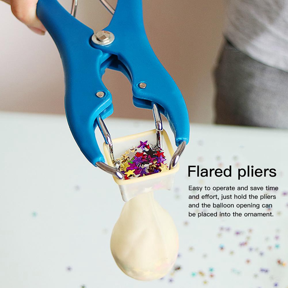 Dụng cụ kìm mở rộng bong bóng bằng kim loại trong suốt nhiều màu DIY