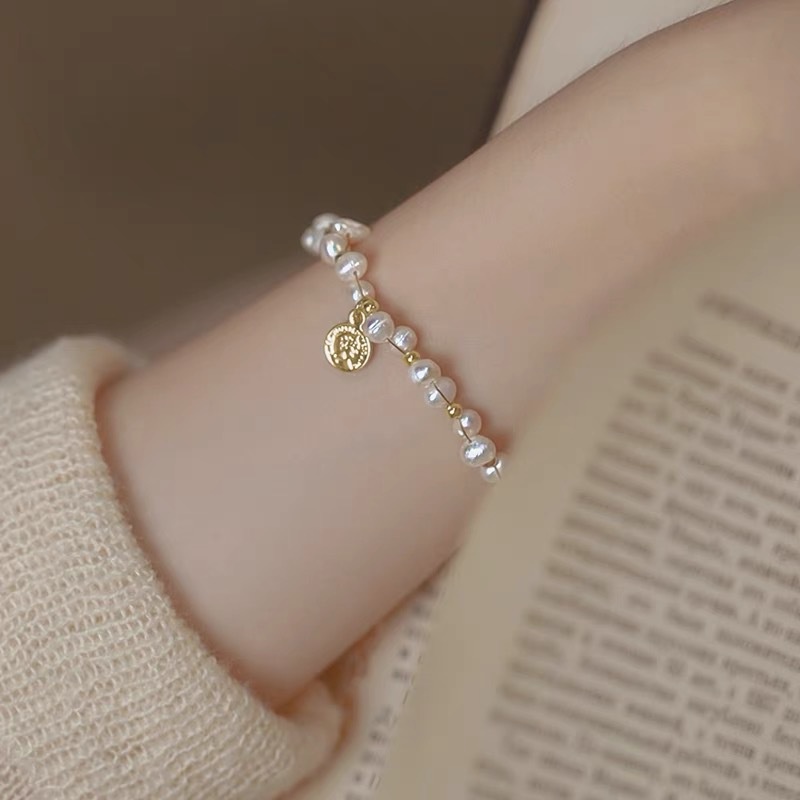 Vòng Cổ Choker Ngọc Trai Nước Ngọt Tự Nhiên Đơn Giản Cho Nữ