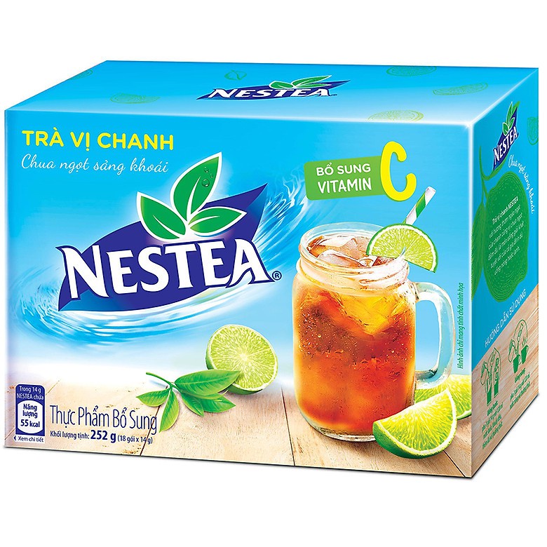 Trà chanh Nestea - Hộp 252g ( 18 gói x14g)