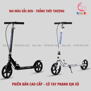 Xe scooter cỡ lớn, có phanh tay,chân chống chịu tải đến 150kg cho thiếu niên và người lớn