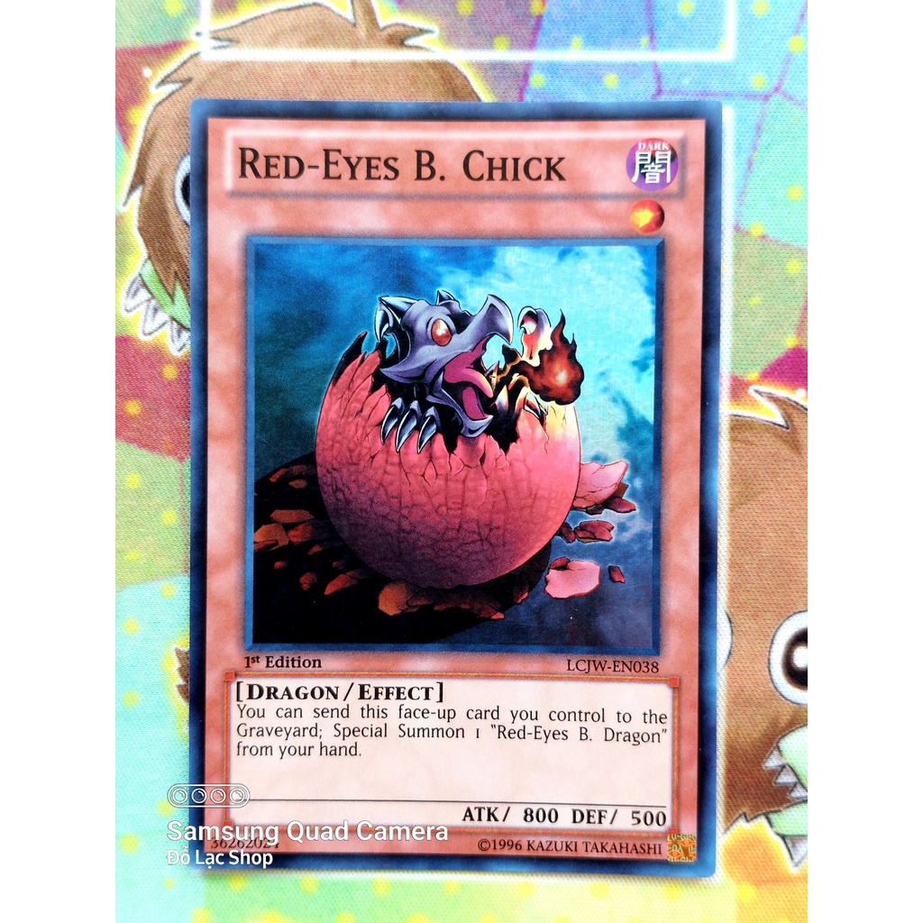 Thẻ Bài Yugioh Monster Mint90 Red-Eyes B. Chick - LCJW-EN038 - Super Rare