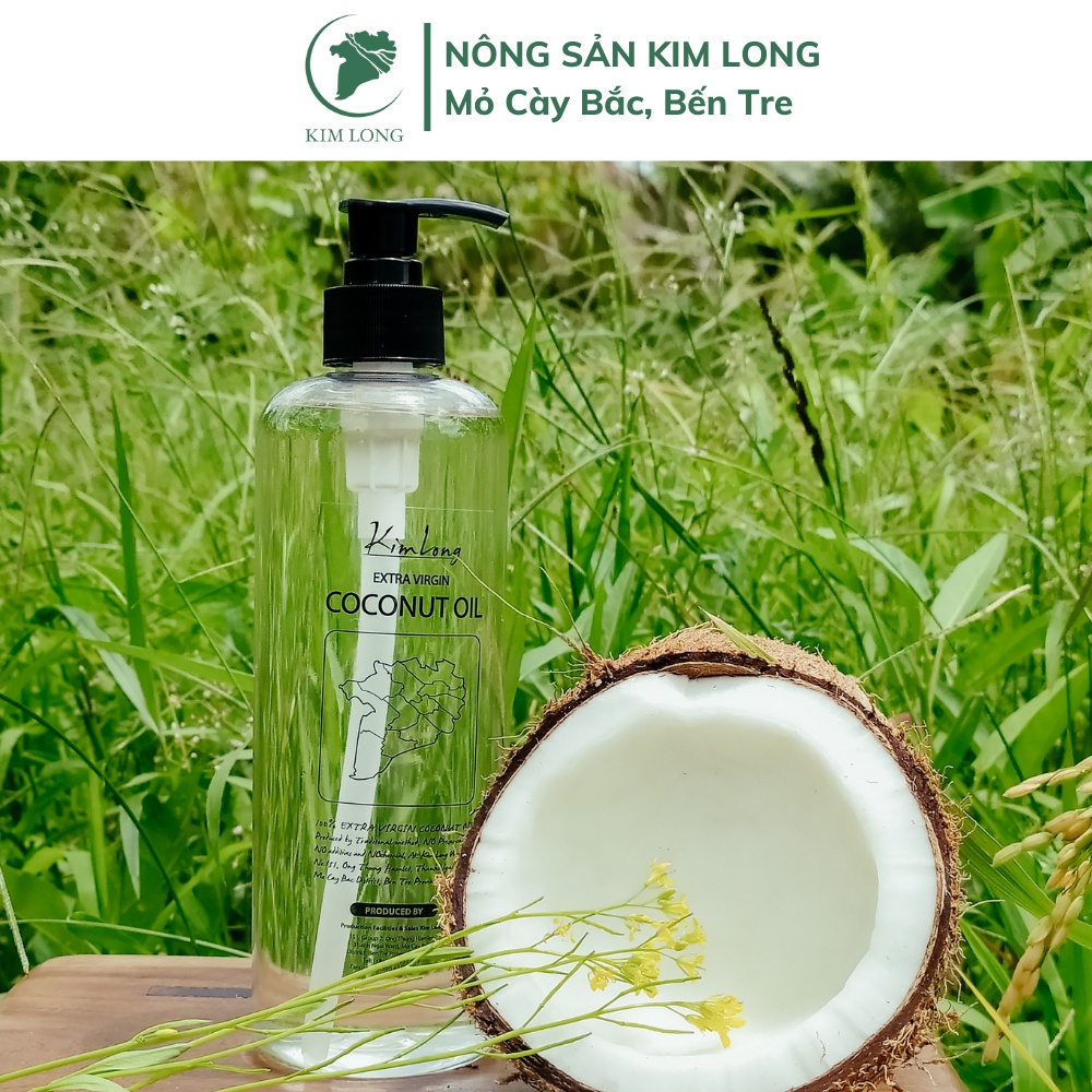 Combo 2 Chai Dầu Dừa Truyền Thống Kim Long Việt Nam Tinh Khiết Và Giàu Dưỡng Chất 1000ml