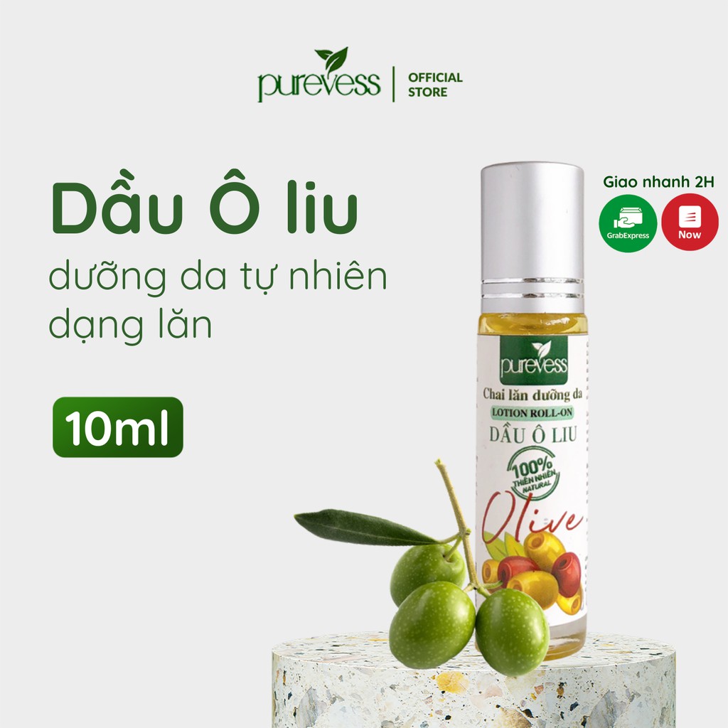 Chai Lăn Dầu Ô Liu giúp nuôi dưỡng &amp; làm sạch da mặt chăm sóc tóc PUREVESS